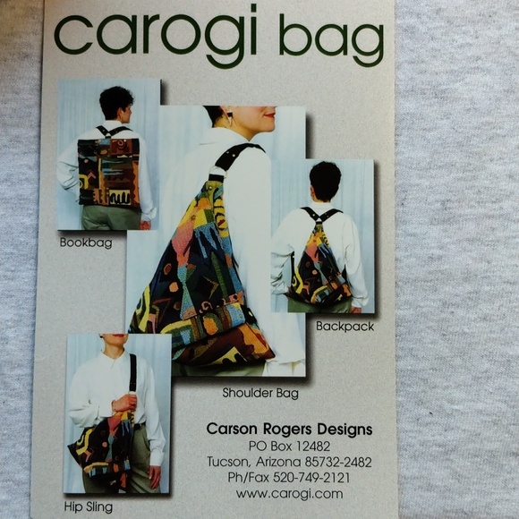 Carogi convertible Sling Bag / Backpack/bookbag Beige Handbag by Carson Rogers - Picture 2 of 5